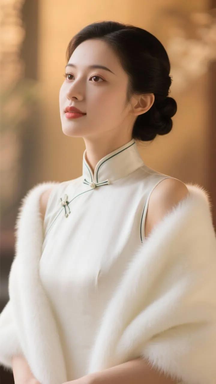 优雅白衣，温婉如玉，岁月静好。