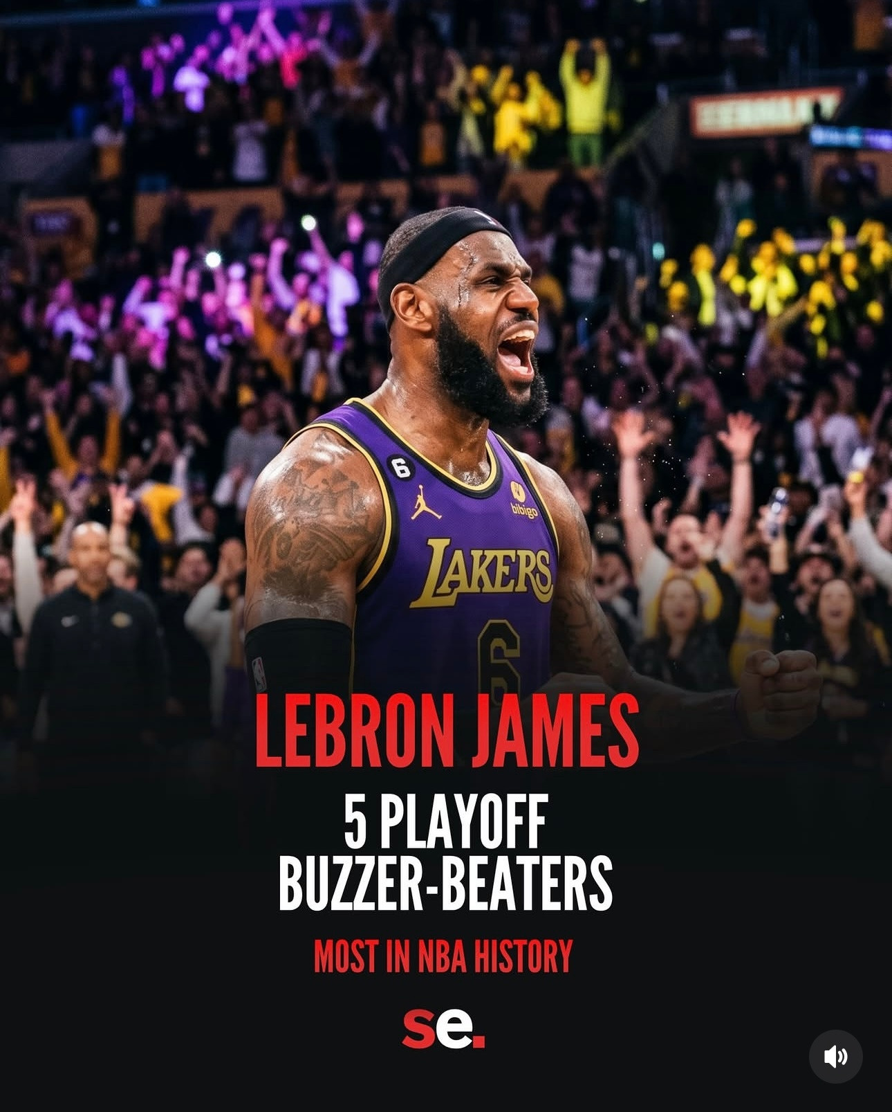 美媒盘点季后赛压哨绝杀次数最多的5名球员：1，詹姆斯5次2，乔丹3次3，利拉