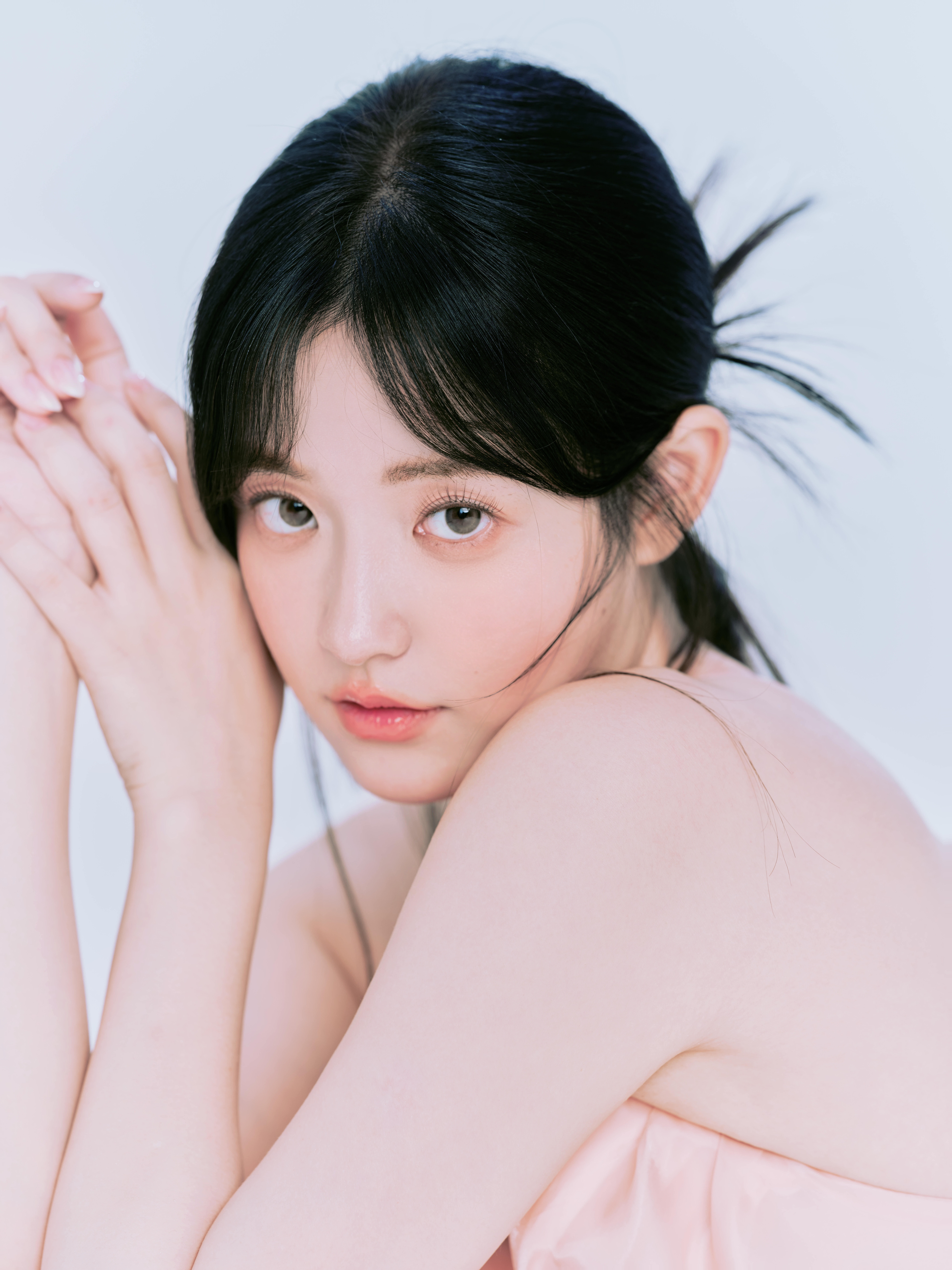 张楚寒，粉色少女头像纯美写真，清新怡人​​​