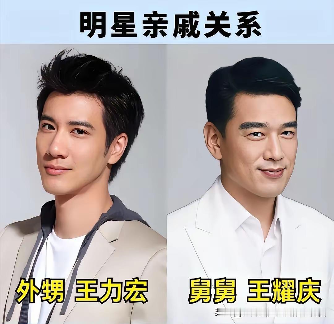 明星当中的亲戚关系！哎吆我去，第一次听说王力宏和王耀庆两个人是外甥和舅舅的关系