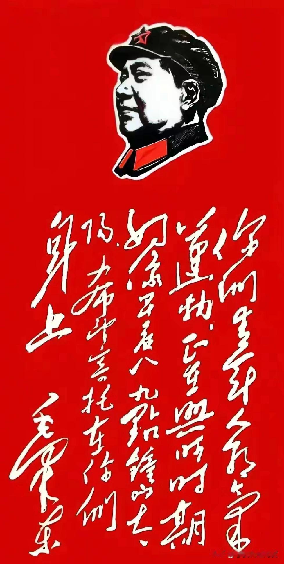 见过毛主席写的行草吗？短短35个字，笔走龙蛇，气势如虹！那份恣意洒脱，大开大合的