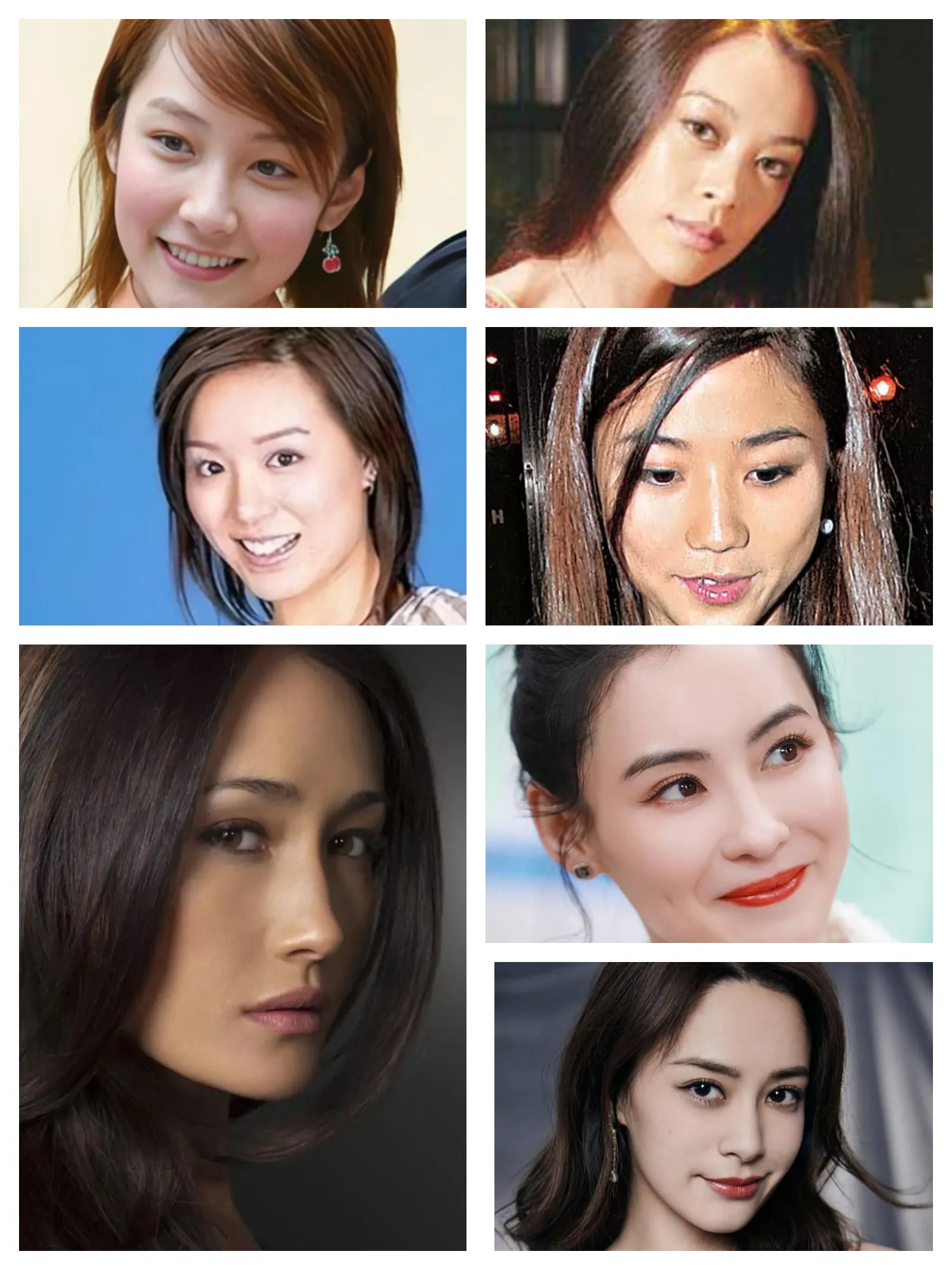 陈冠希前任女友们现状——1，钟欣潼：离婚1次，目前单身状态！2，张柏芝