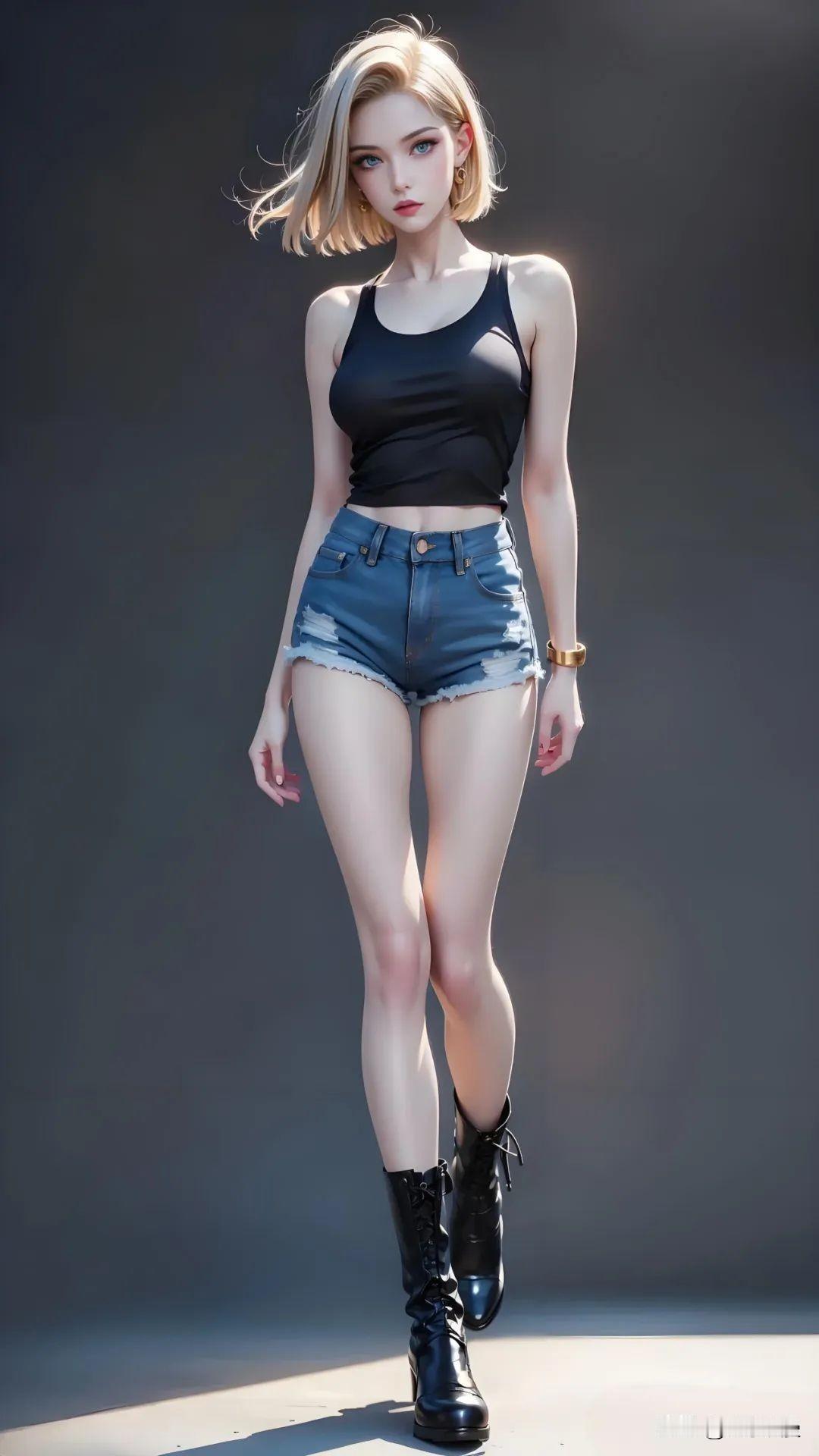 动漫福利高清壁纸人气龙珠女神18号yyds！从高冷人造人到顾家辣妈，18