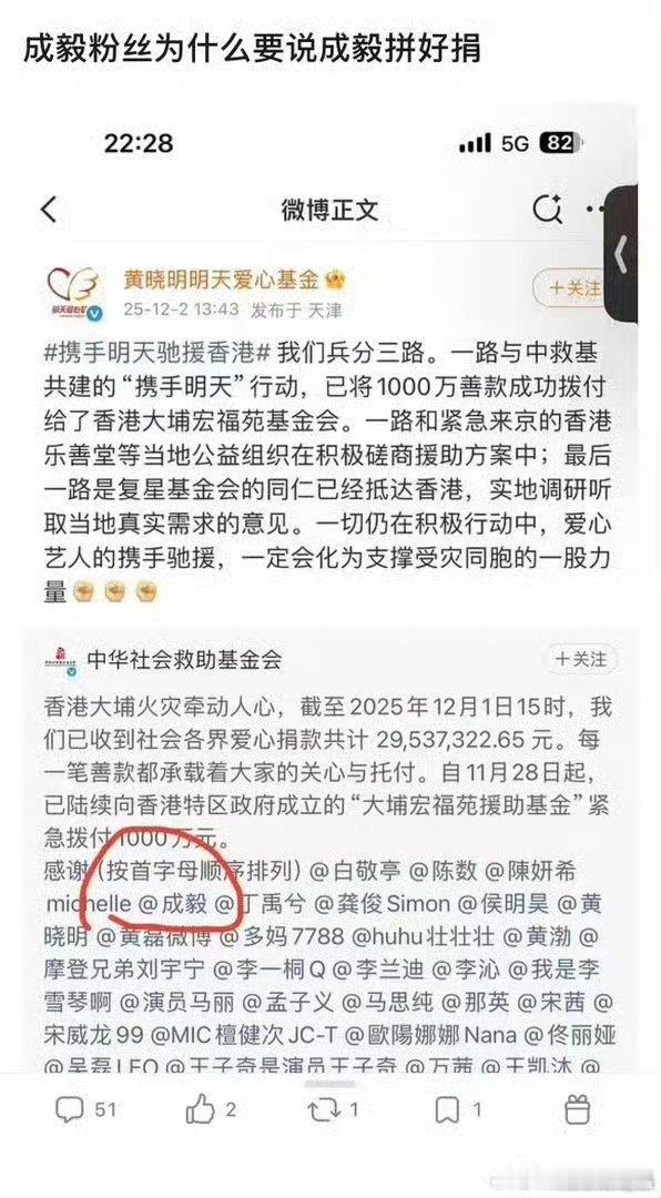 iejj为什么要用今天的cy嘲笑昨天的cy？老の不也通过黄晓明的基金捐钱了吗？