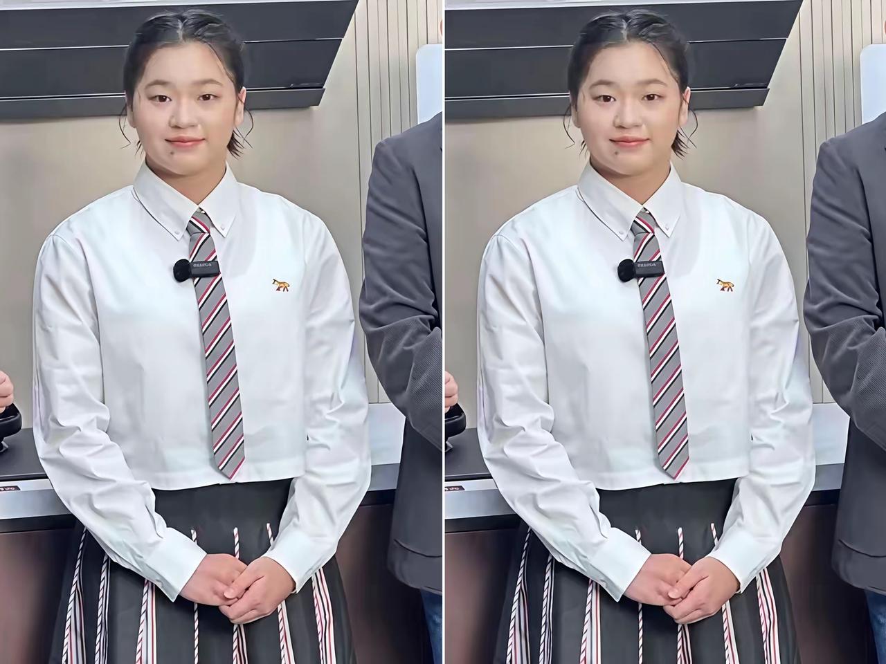 果然面相是不会骗人的，不信你看全红婵。19岁的她亮相上海活动，一身清爽学院