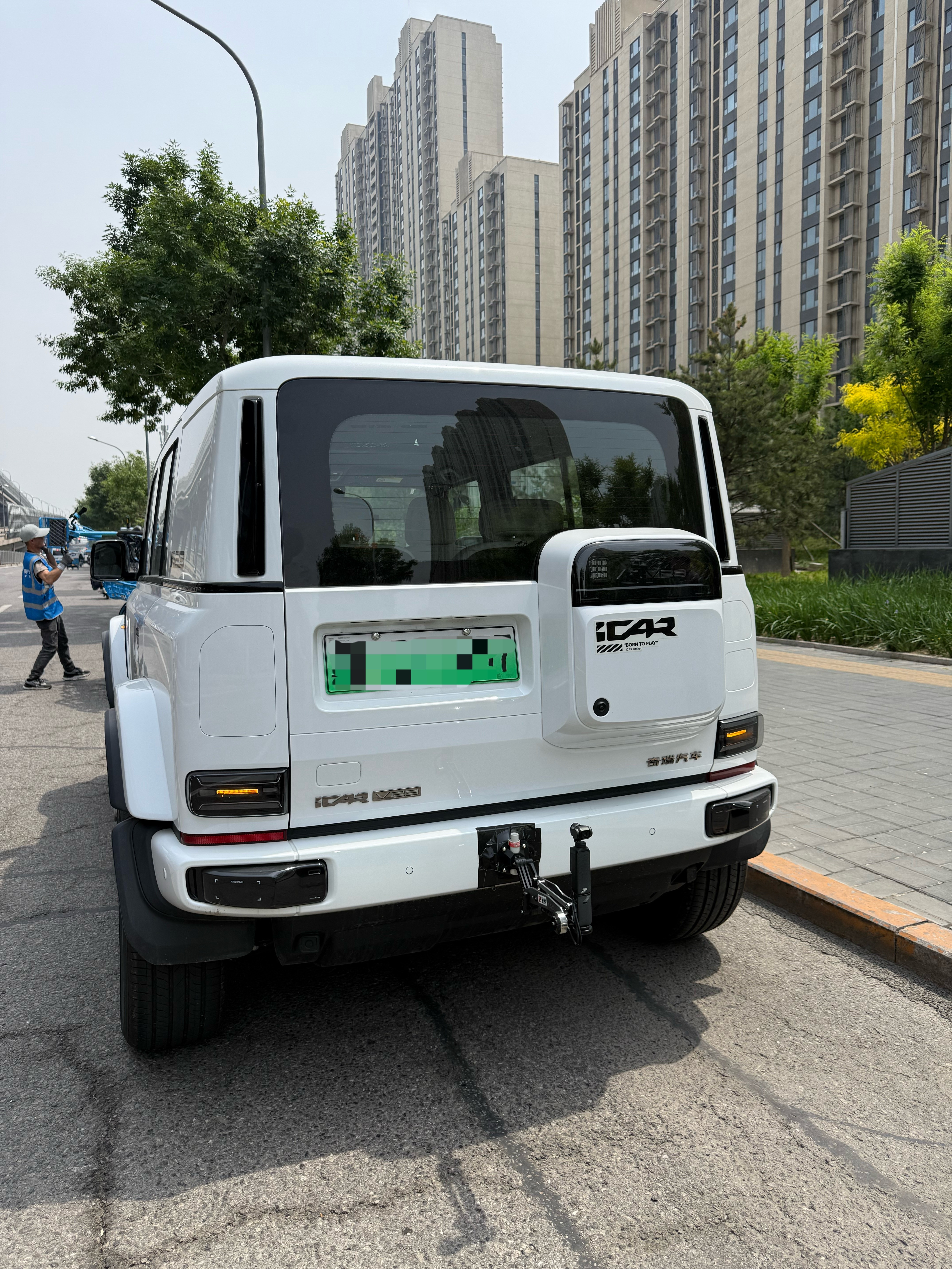 今天给iCAR安一个可移动拍摄的拖车钩[doge]​​​