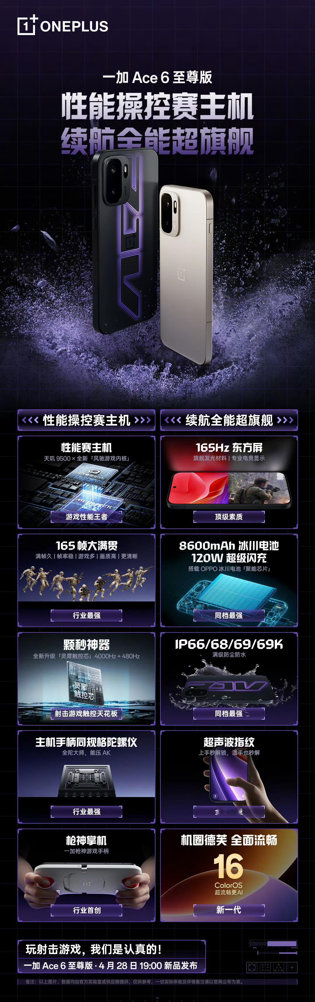 一加Ace6至尊版今晚一加Ace6至尊版就要发布了，配置什么的基本都曝光了，