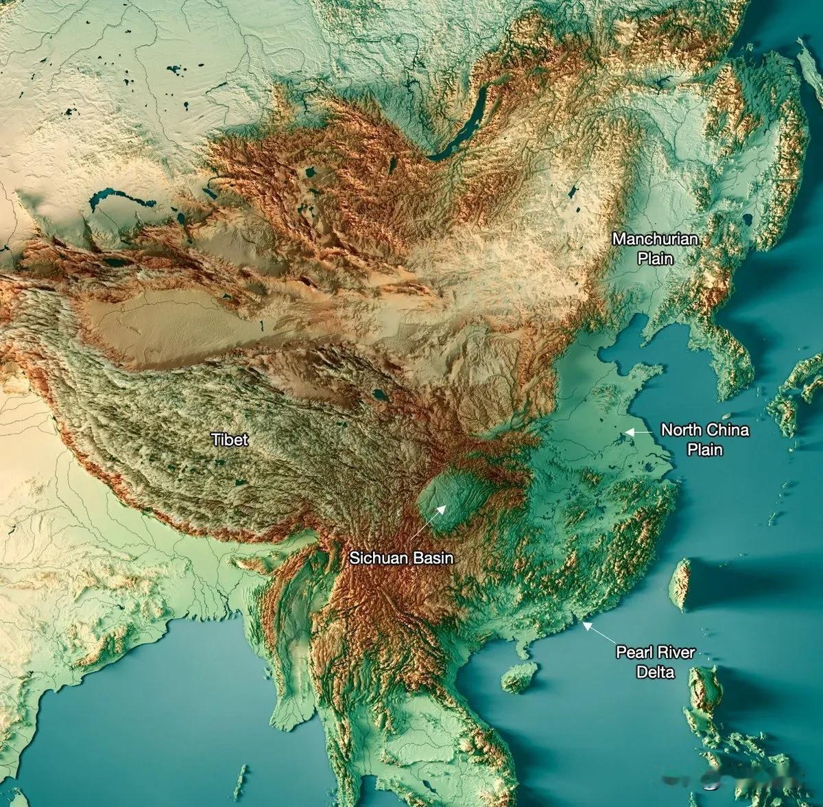 四川盆地在我国版图上，是一朵“奇葩”。从太空俯瞰，四川盆地像一个陨石坑，与周