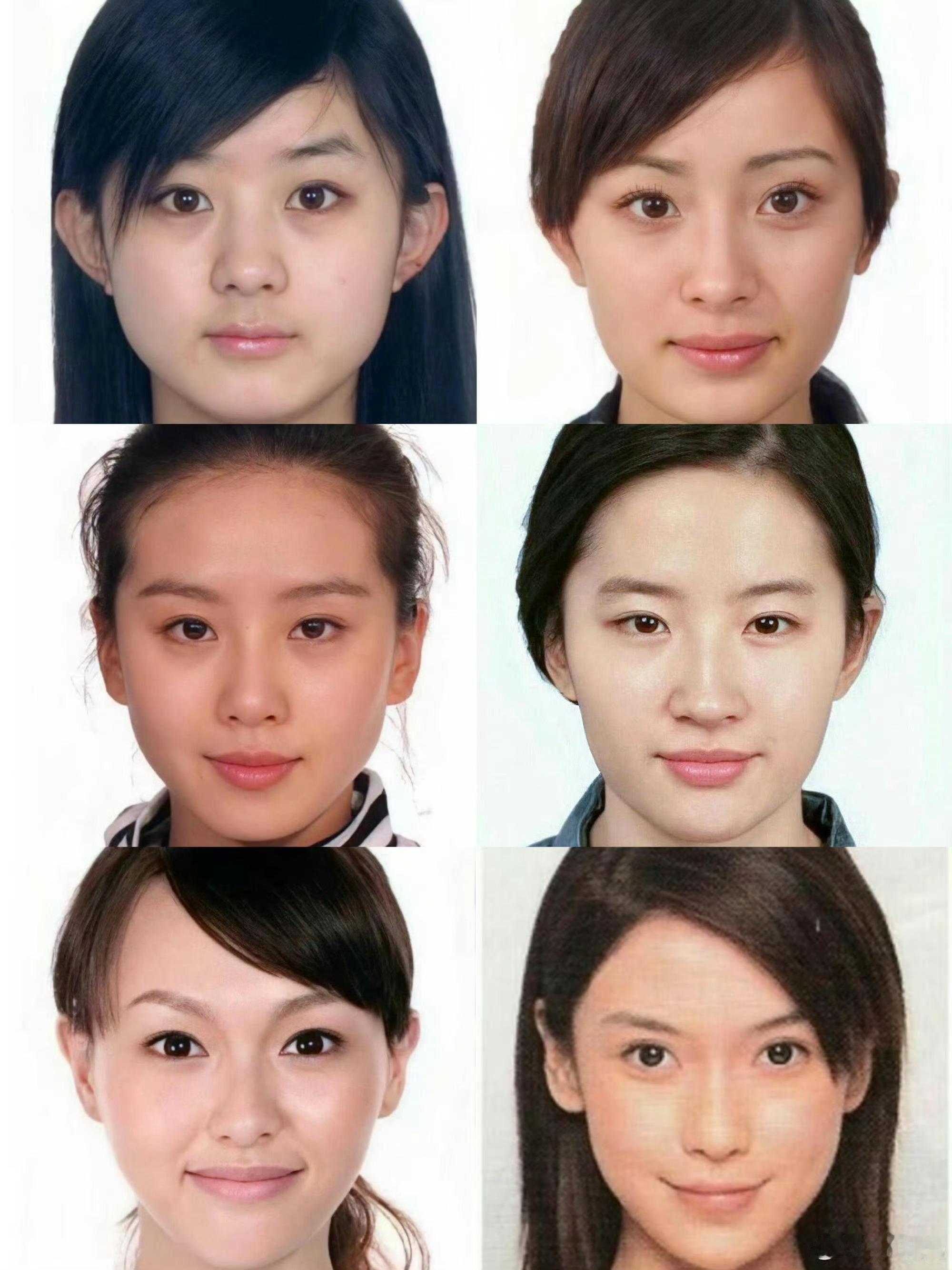 85花证件照，刘诗诗是真的标志，美，有气质，五官，脸型，发际线，可以说完美