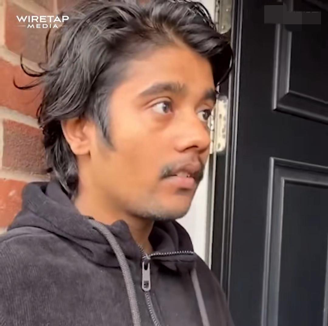 脏三，此时此刻，在这个贼眼油头的阿三身上具象化了。一名持学生签证的印度男子在加