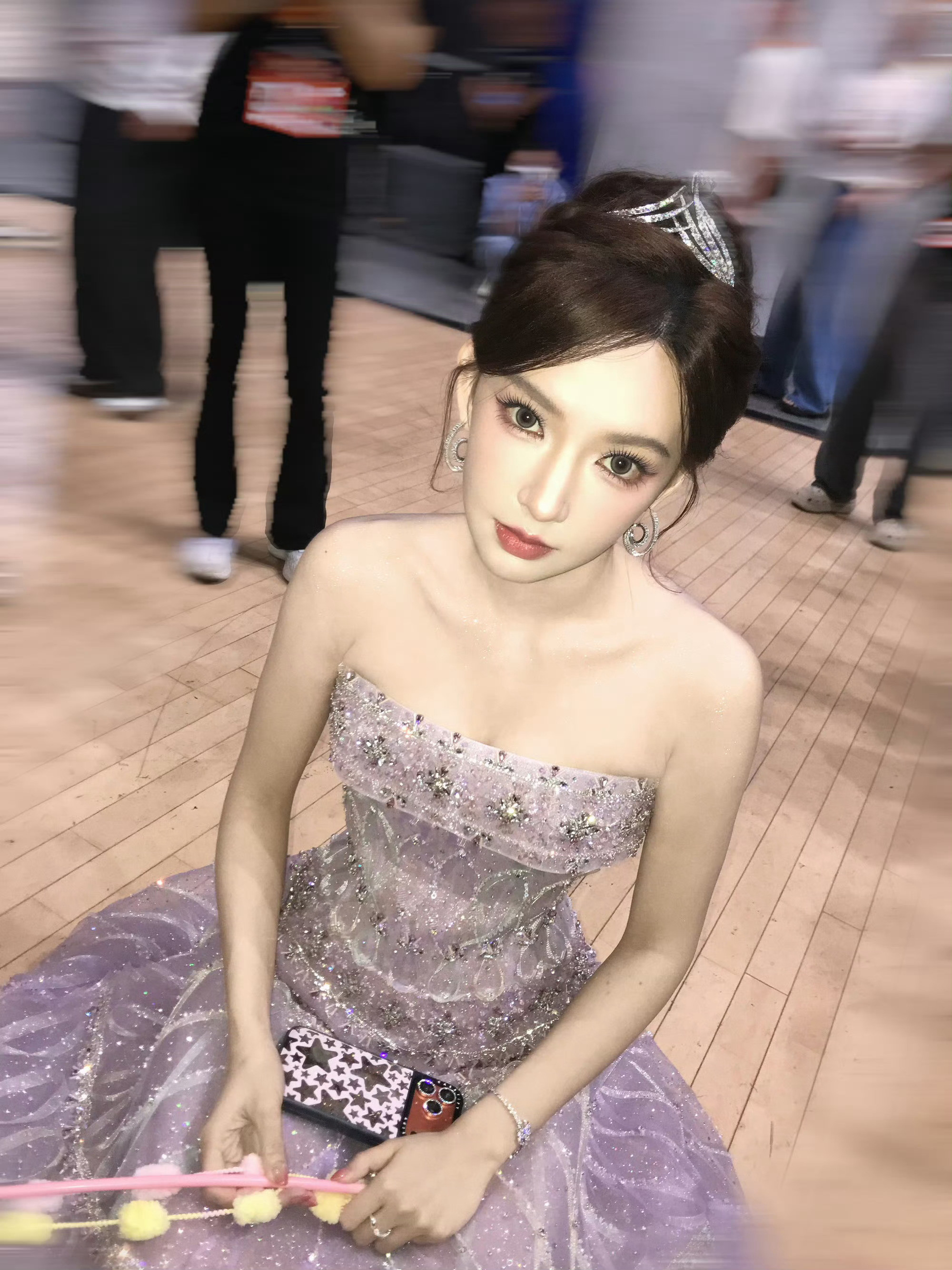 橘子早安趴看得出她是公主程潇​​​