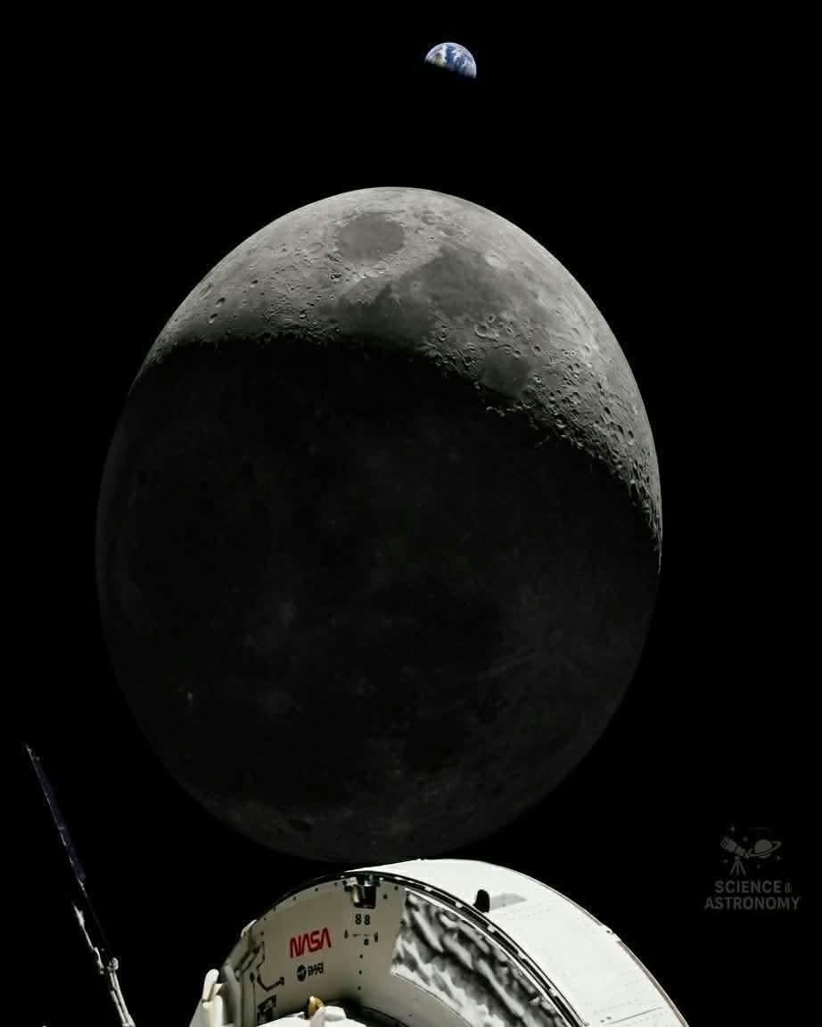 恭喜四位宇航员成为50多年来第一批亲眼看到月球背面的人类！他们已成功完成月球飞掠