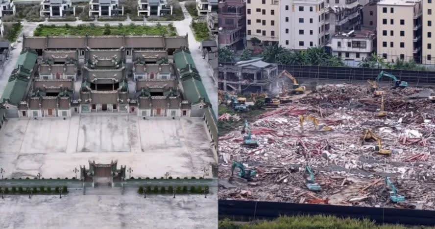 广东汕头违建豪宅“英之园”已成平地。汕头违建豪宅“英之园”终于被拆除，夷