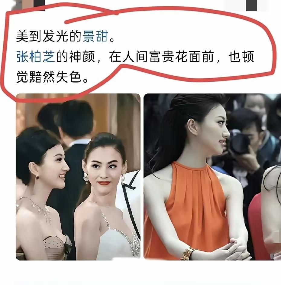 张柏芝侧脸还是绝杀啊