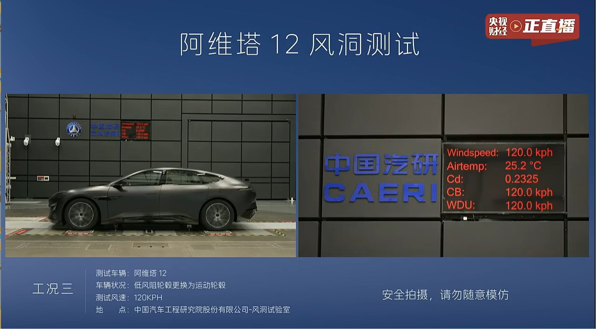 阿维塔公开直播风洞测试阿维塔实测风阻回应是否虚假宣传的直播看完，得到了没虚假宣传