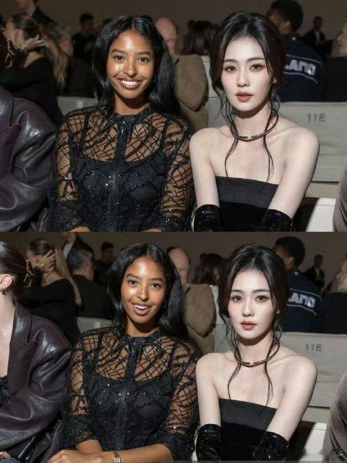 白鹿颜值不输科比大女儿啊，甚至更好看一点