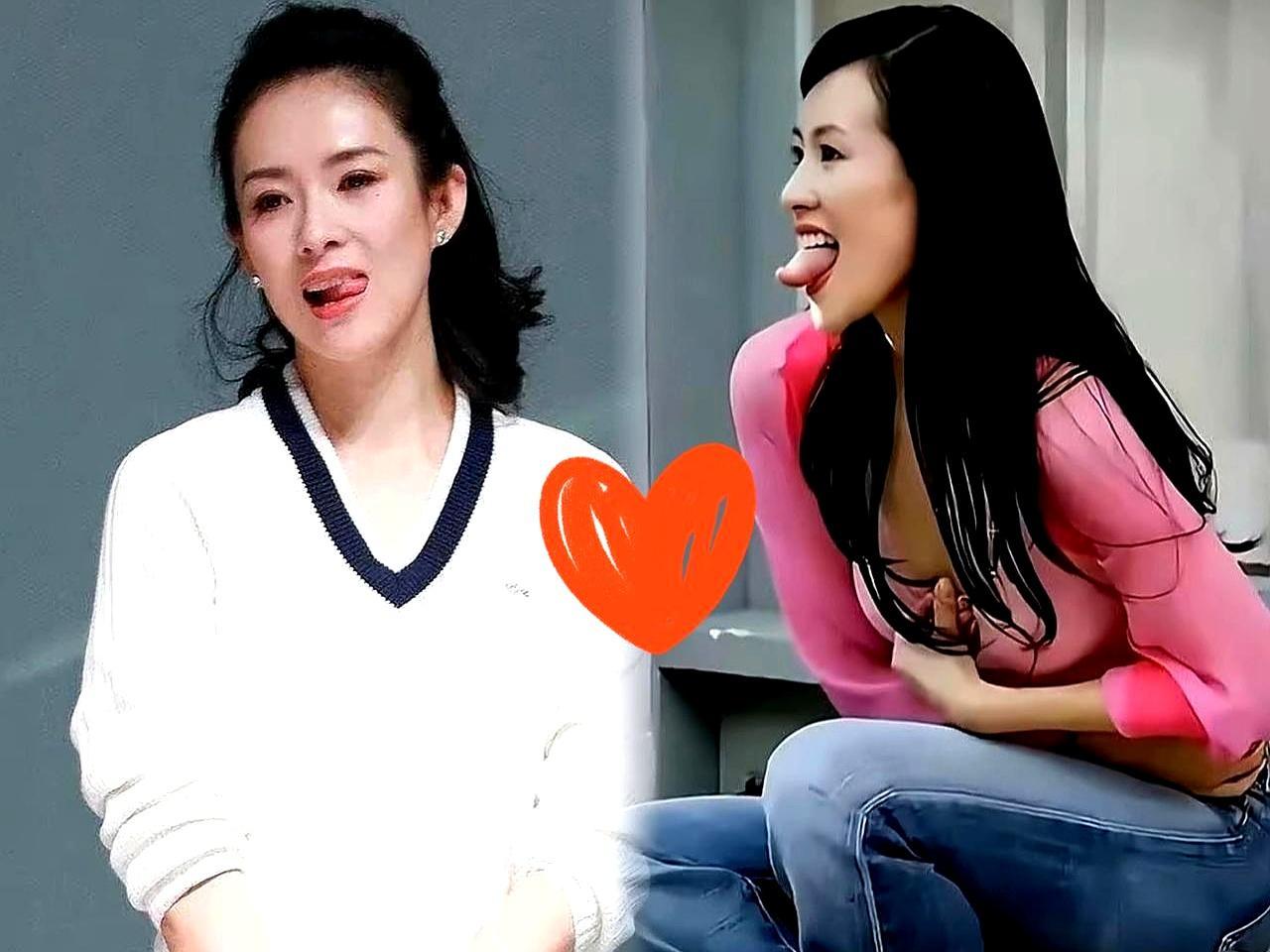 一张旧照，差点把章子怡钉上耻辱柱。今早刷到有人把她在奥斯卡派对吐舌头的瞬间