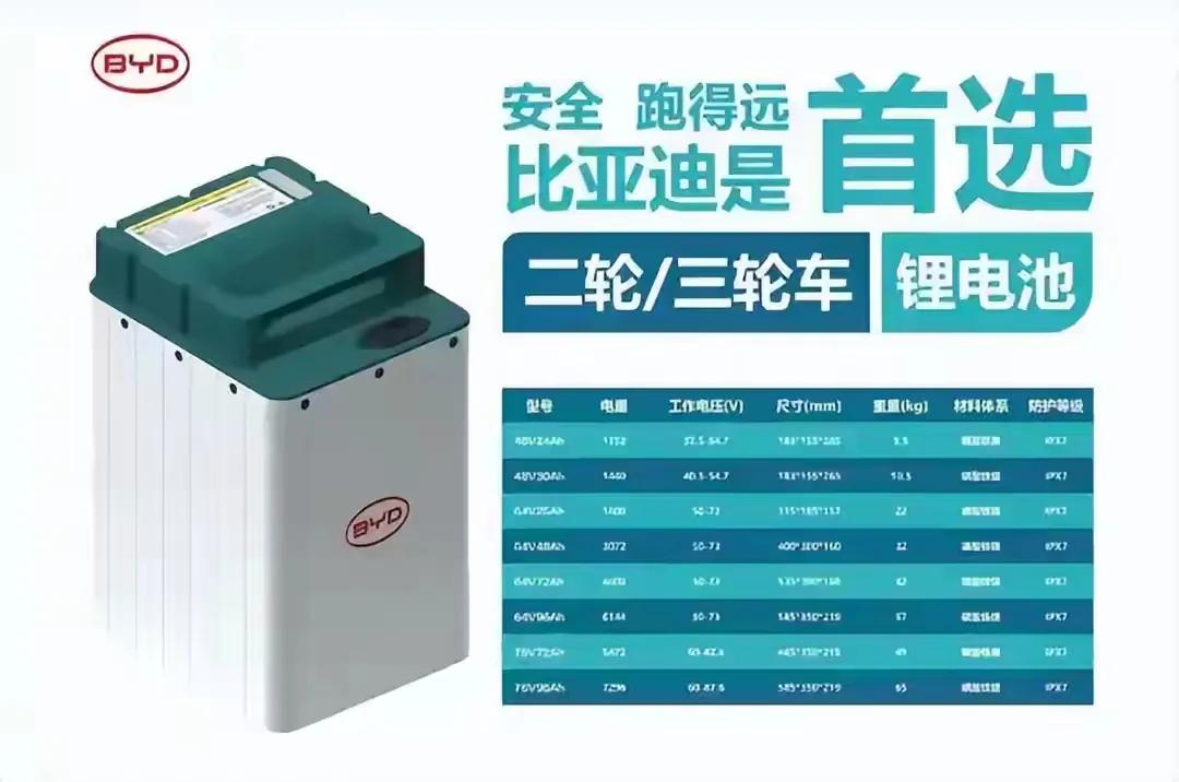 比亚迪两轮电池开卖，这事儿真挺让人纠结。实测最高续航490公里，循环寿命达300