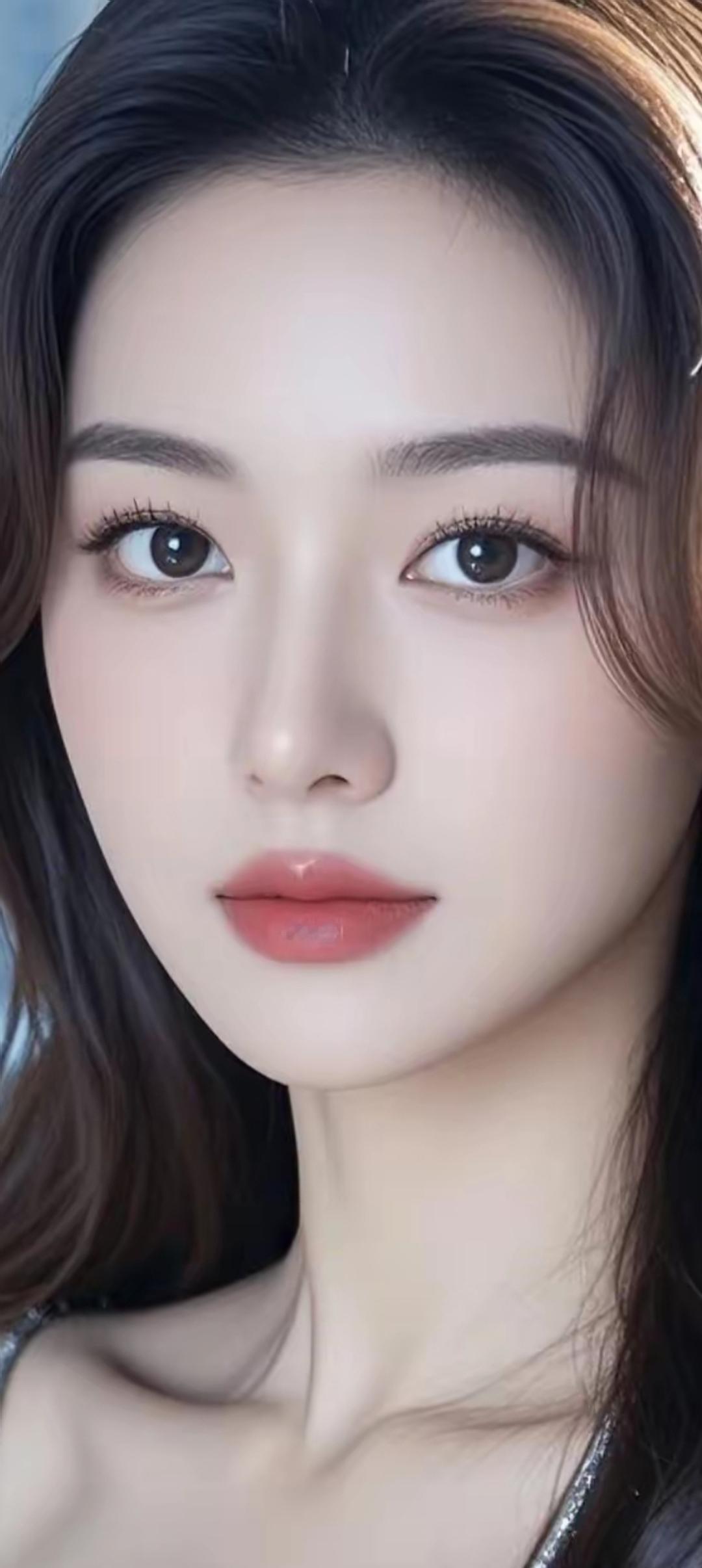 温柔甜美的少女，自然妆容，清新动人！🌸💕