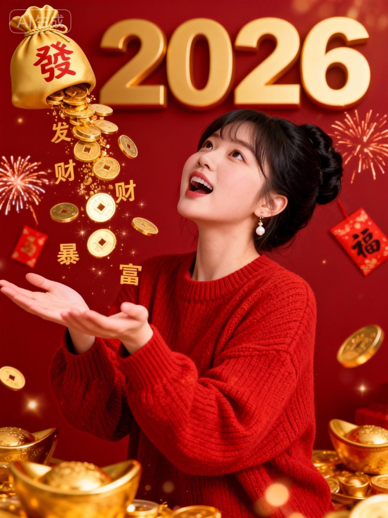 2026年，发大财，迎富贵！💰🎆💖