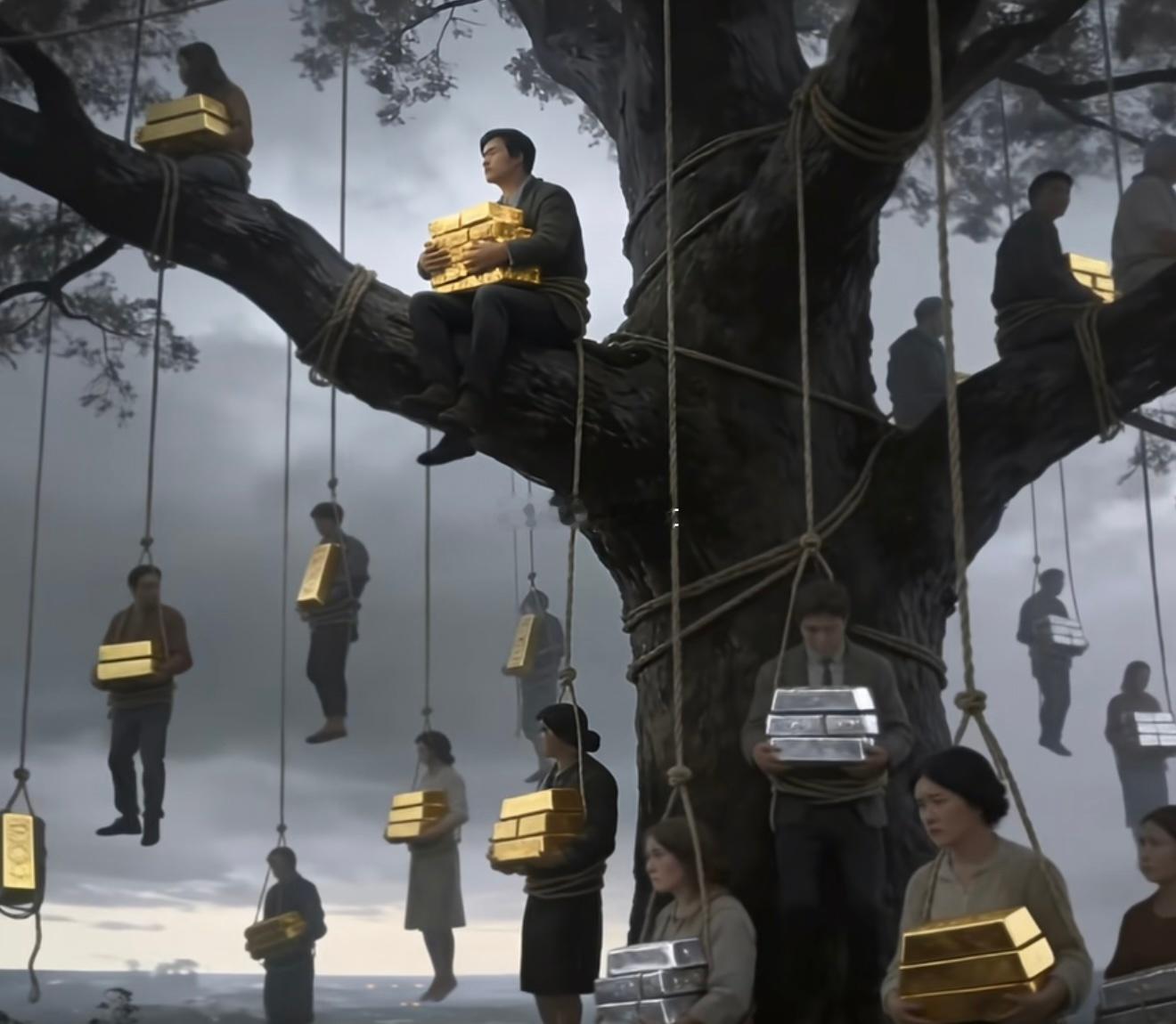 当年连一包口罩，一包感冒药都抢不到的人，突然抢到了黄金和白银了。预测金子两个月之