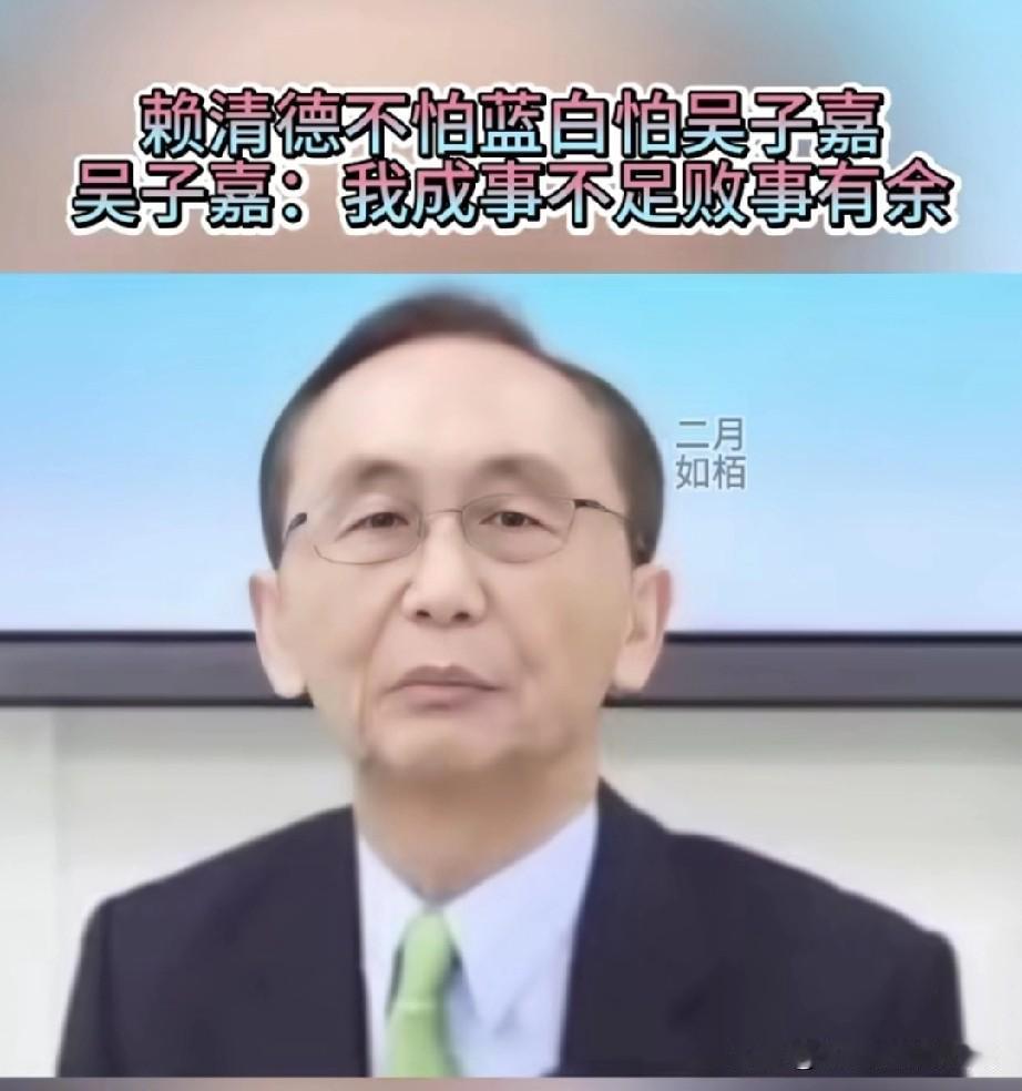 吴子嘉一句话暴露民调真相！他直言：“赖清德是害怕蓝白，还是怕我吴子嘉？他当