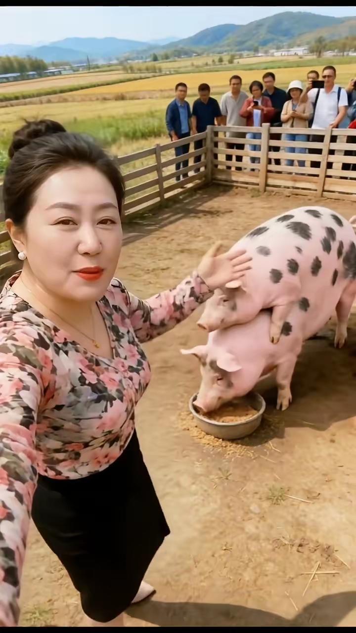 有什么好奇的就是一个连体猪而已人有连连体的猪当然可以有连体当然这猪就不必