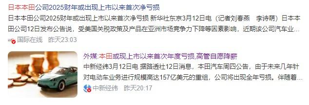 本田69年来首度巨亏，丰田利润腰斩，日系车集体崩盘：日本真要沦为二流国家？3月