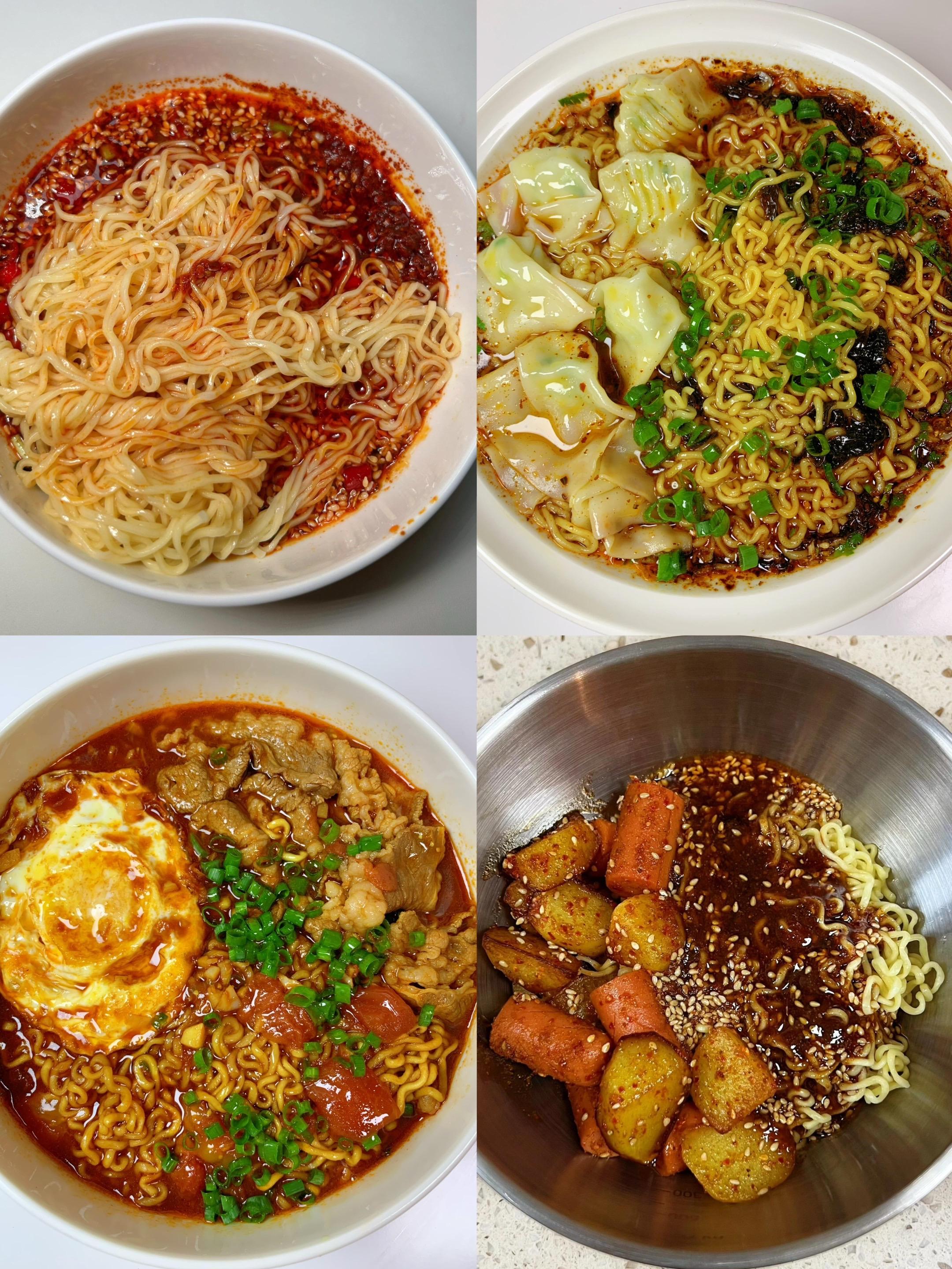 一个星期不重样的4种方便面的神仙做法，最后一种好吃到转圈圈