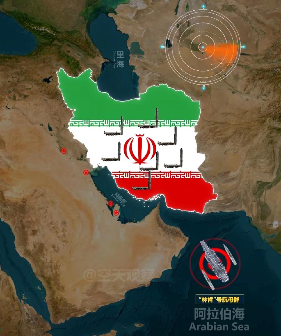 航母一来，中东一下安静了：特朗普说了句大军压境伊朗后不吭声了，以色列也不吭声