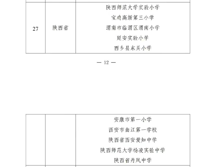 教育部公布第二批中小学人工智能教育基地325个，其中陕西共有10所中小学入围榜单