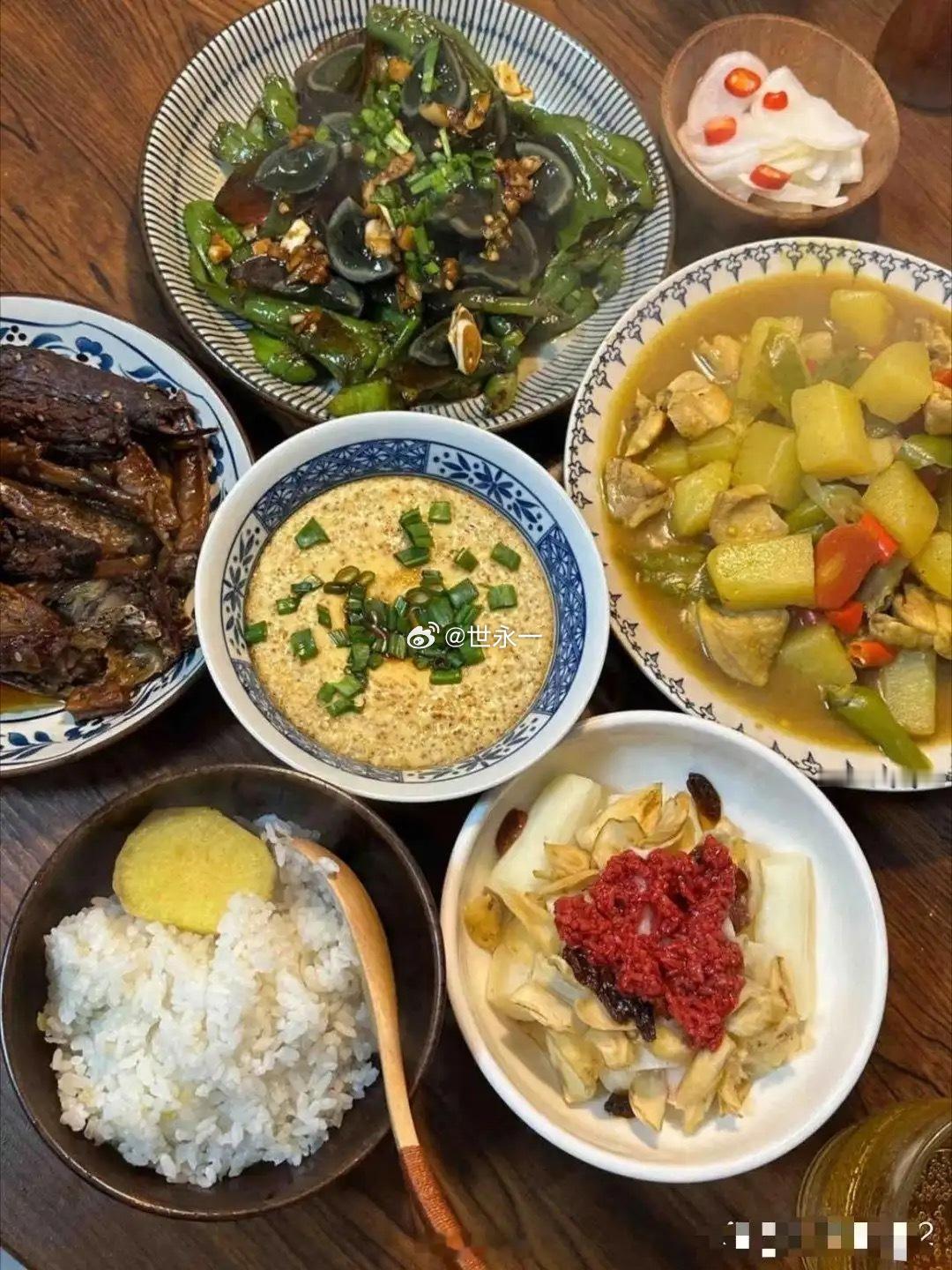 城里人的饭菜，看着就很香…