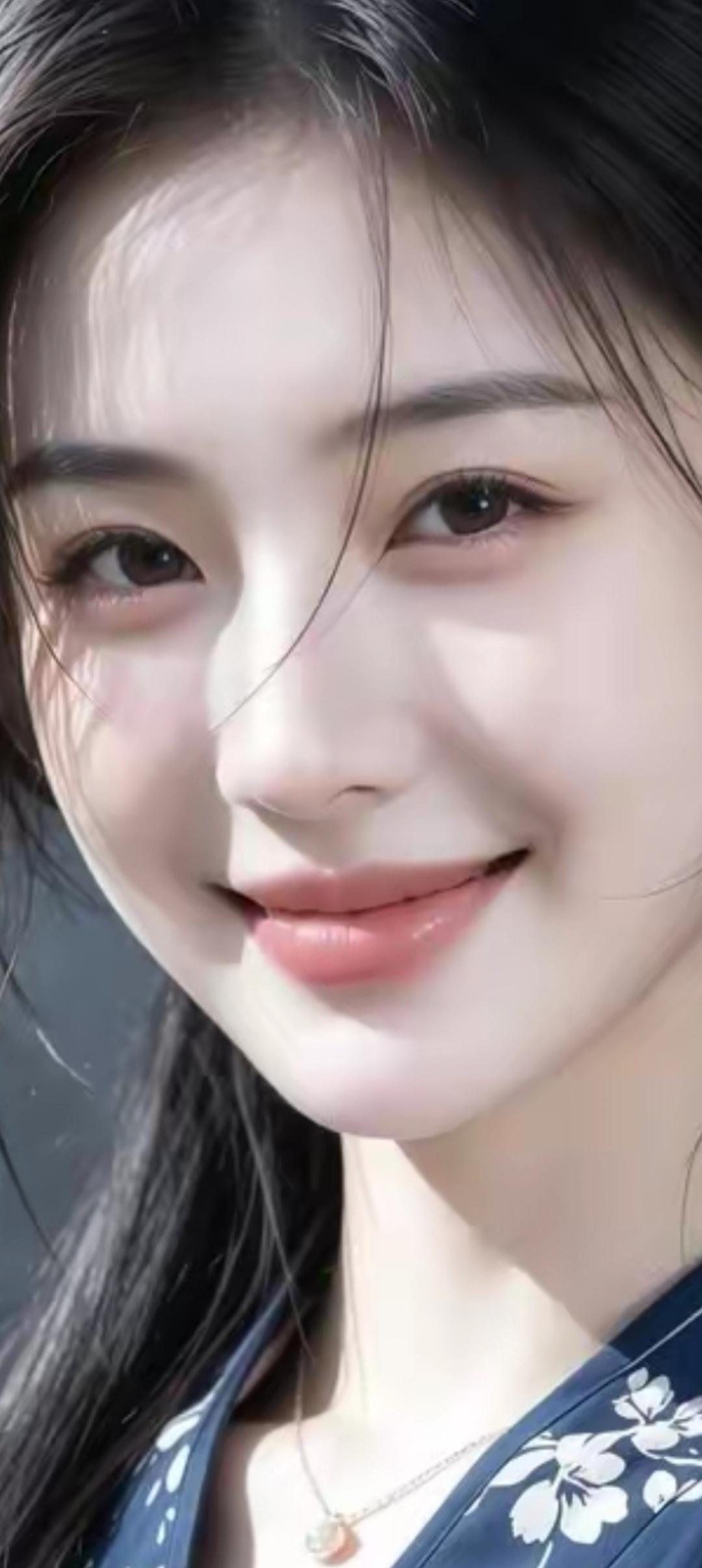 温柔甜美的笑容，让人心动不已！😊✨