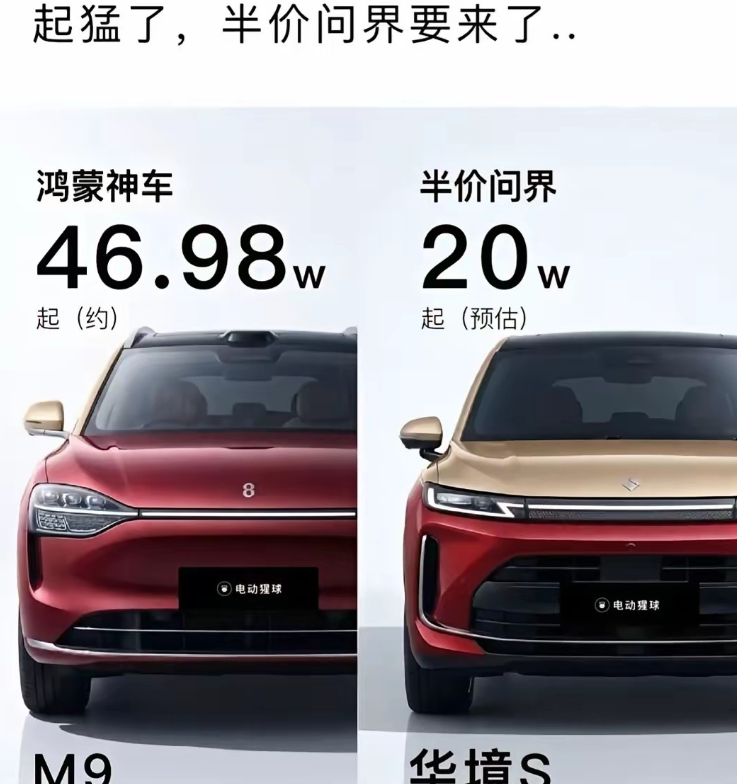 五菱杀疯了！20万“半价问界”直接对标M9，这波碰瓷太狠