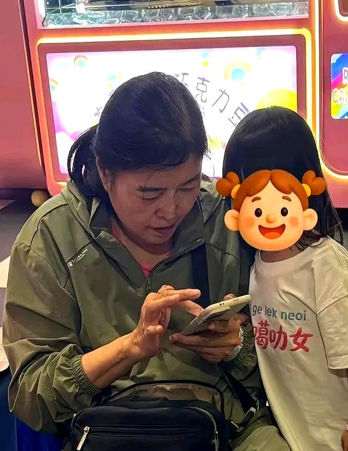 北京游乐场里，网友偶遇了66岁的丁嘉丽。谁能想到，镜头里的她不是在忙工作，而是