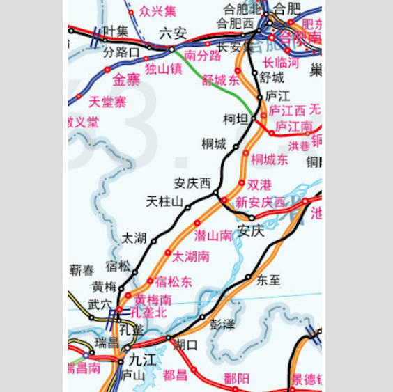 据了解,安九高铁起于安徽省安庆市,安庆市所辖怀宁县,潜山县,太湖县