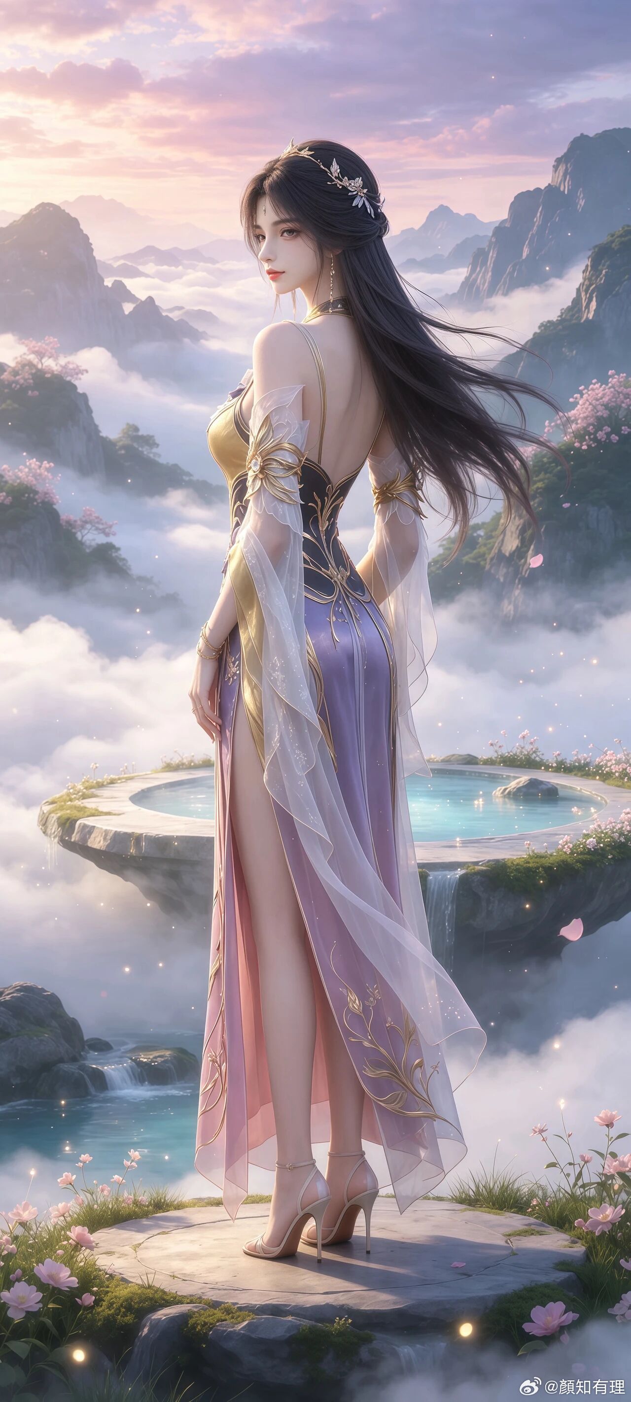 完美世界王曦：仙光落肩头，一眼惊鸿的清贵仙姿次元新星计划国漫动漫