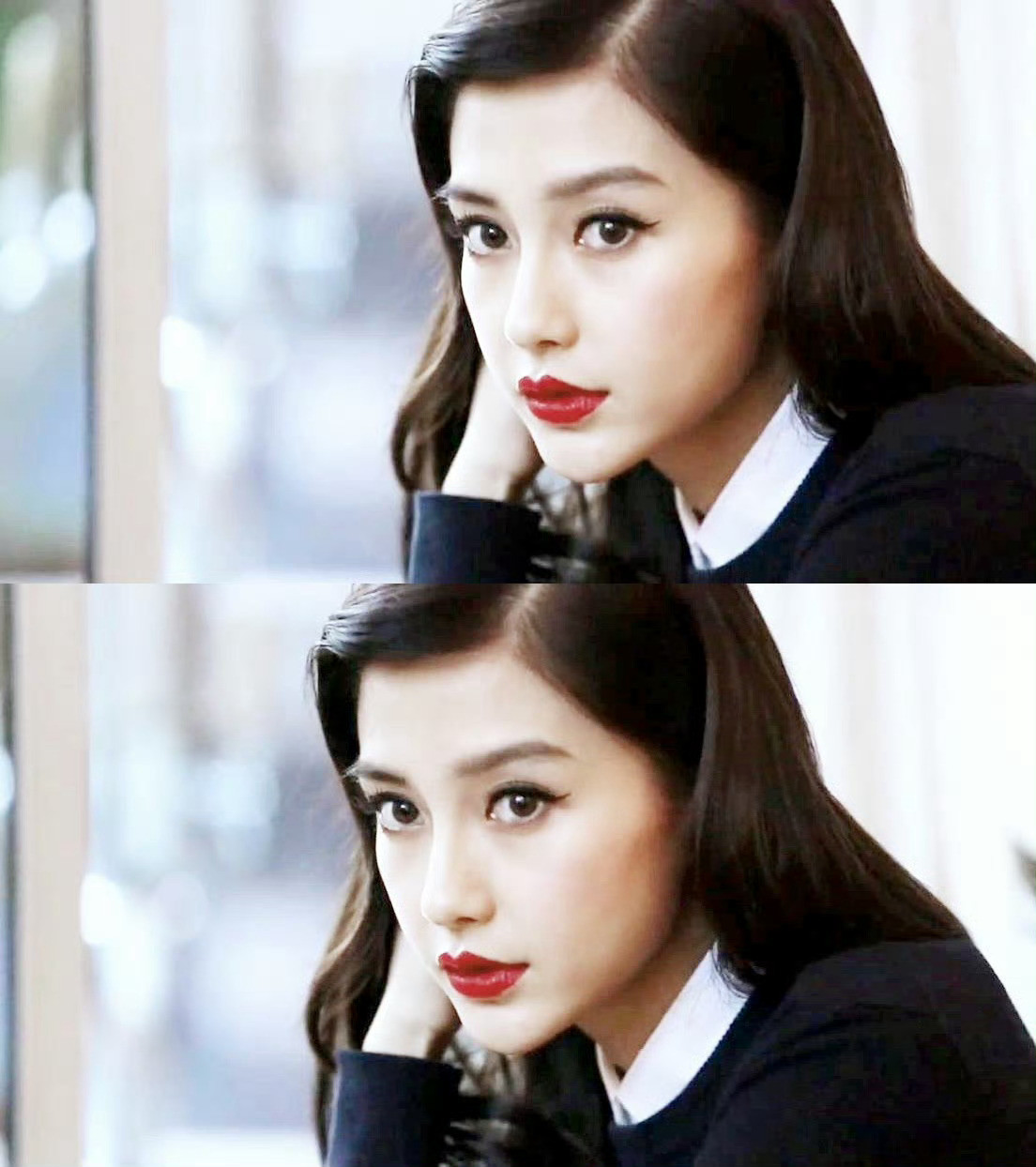angelababy💄杨颖撒满阳光的街道，转角的咖啡店，后巷摇曳风情的酒吧