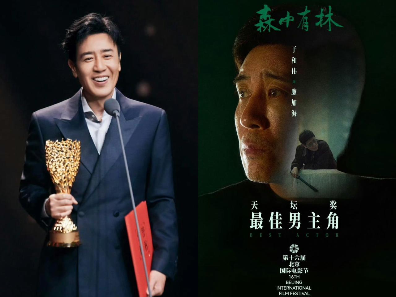 于和伟拿奖了！其实有句话我早想说，倒不是他演技不好，而是他陪跑的年头实在