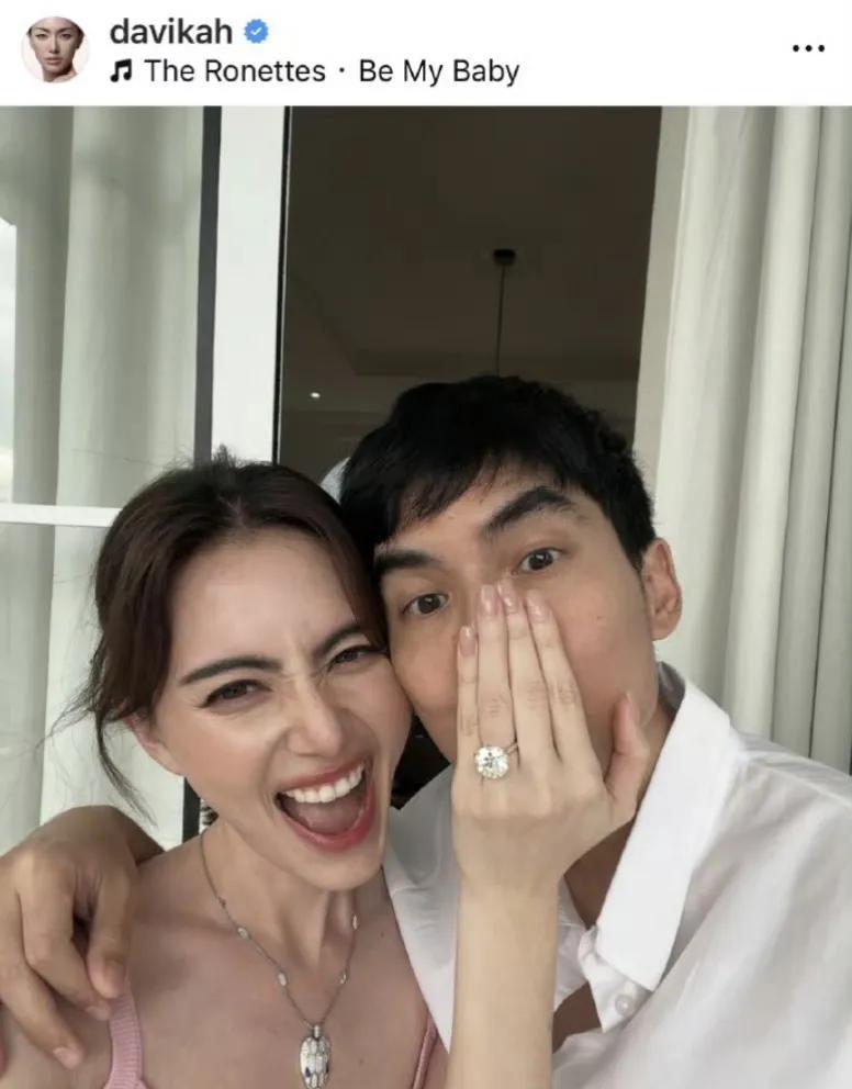 恭喜！泰星Mai结束7年爱情长跑，与男友Ter甜蜜订婚泰星MaiDavika