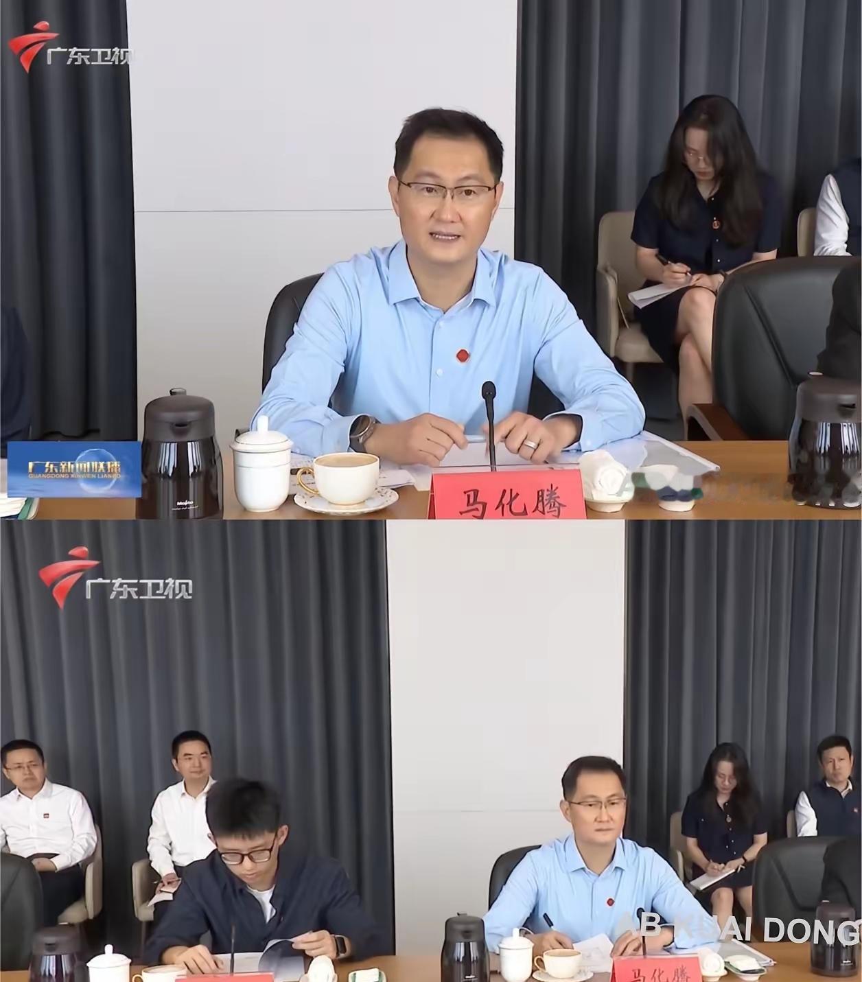 马化腾精神头不错，身边是年仅28岁的姚顺雨，腾讯集团AI业务的“一号位”。​在