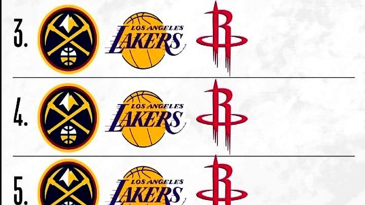 NBA西部季后赛太刺激了！掘金、湖人、火箭三队只差一个胜场，明天同时出战，排名可