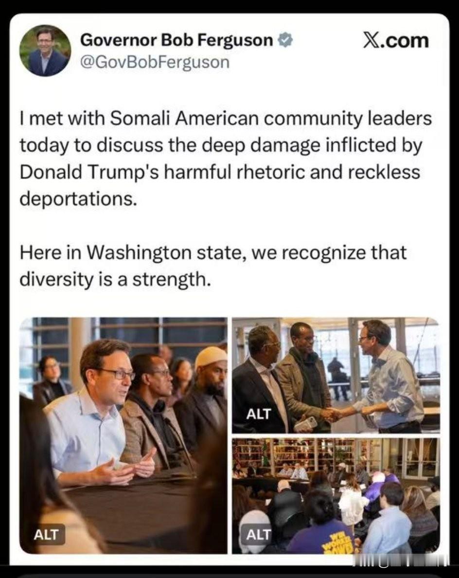 华盛顿州州长刚刚发布了这条消息。【别急，伙计，索马里🇸🇴欺诈不仅仅在明州