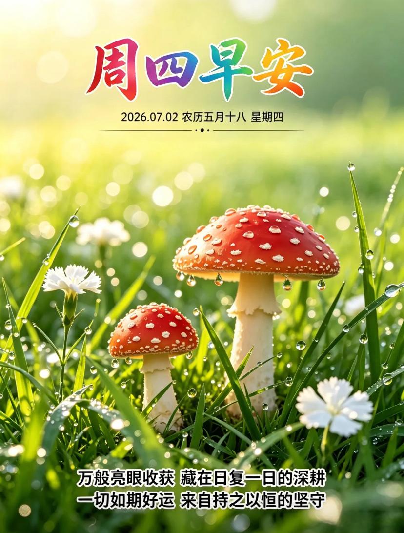 🌺2026./7.2.七月清欢.喜乐常伴🌺🌿🌸七月盛夏，清风捎去暖心
