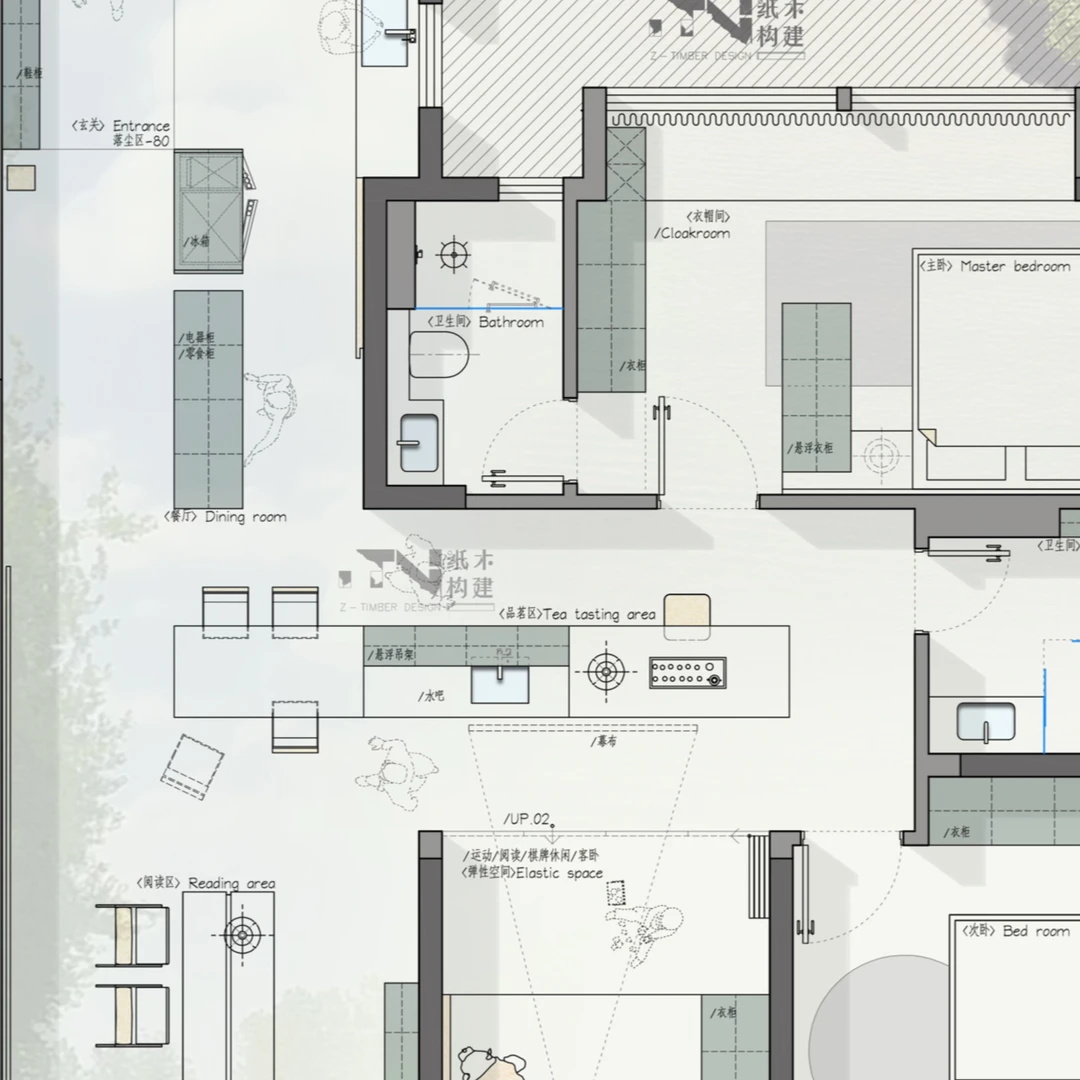 120㎡经典户型改造｜去客厅化，大大长桌