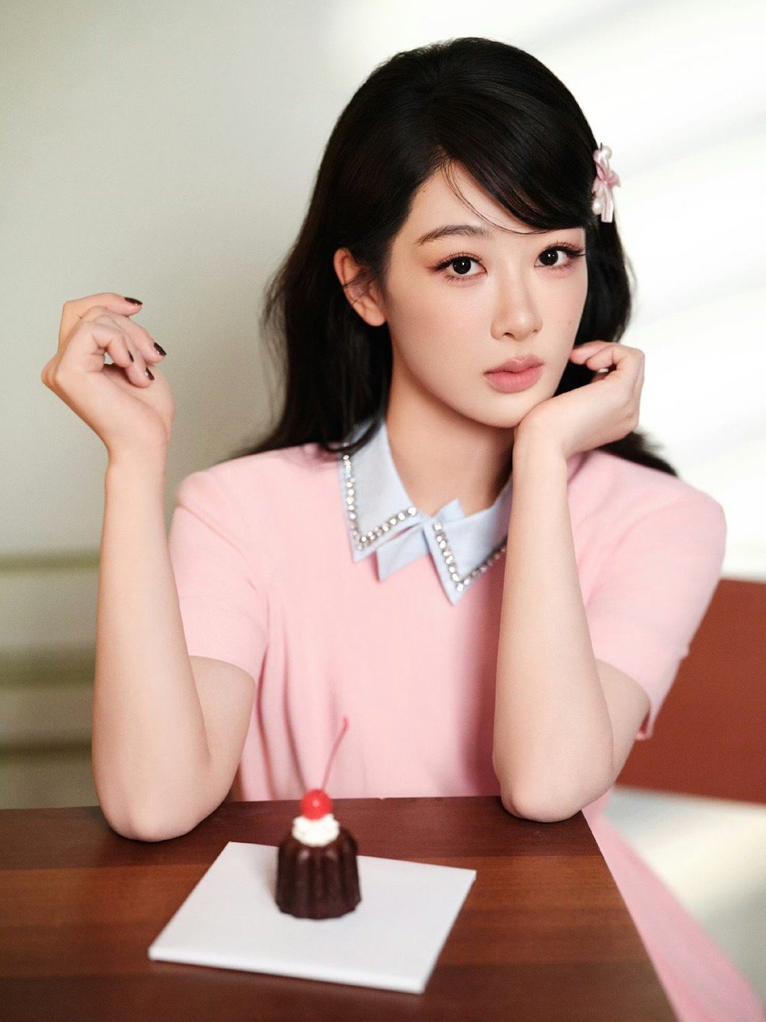 杨紫今儿个的紫💜杨紫直播造型​​​