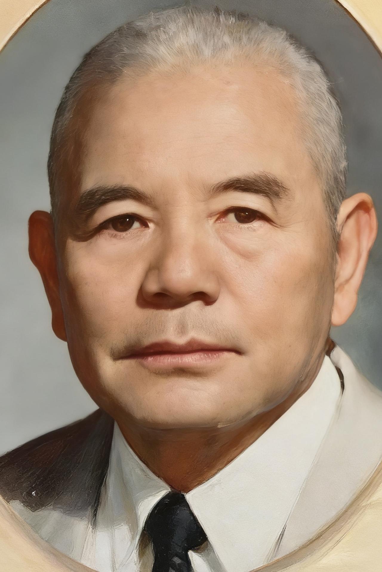 这是蒋介石的亲家、蒋纬国的岳父石凤翔，一张罕见的留影。镜头中的他生得四方脸庞，浓