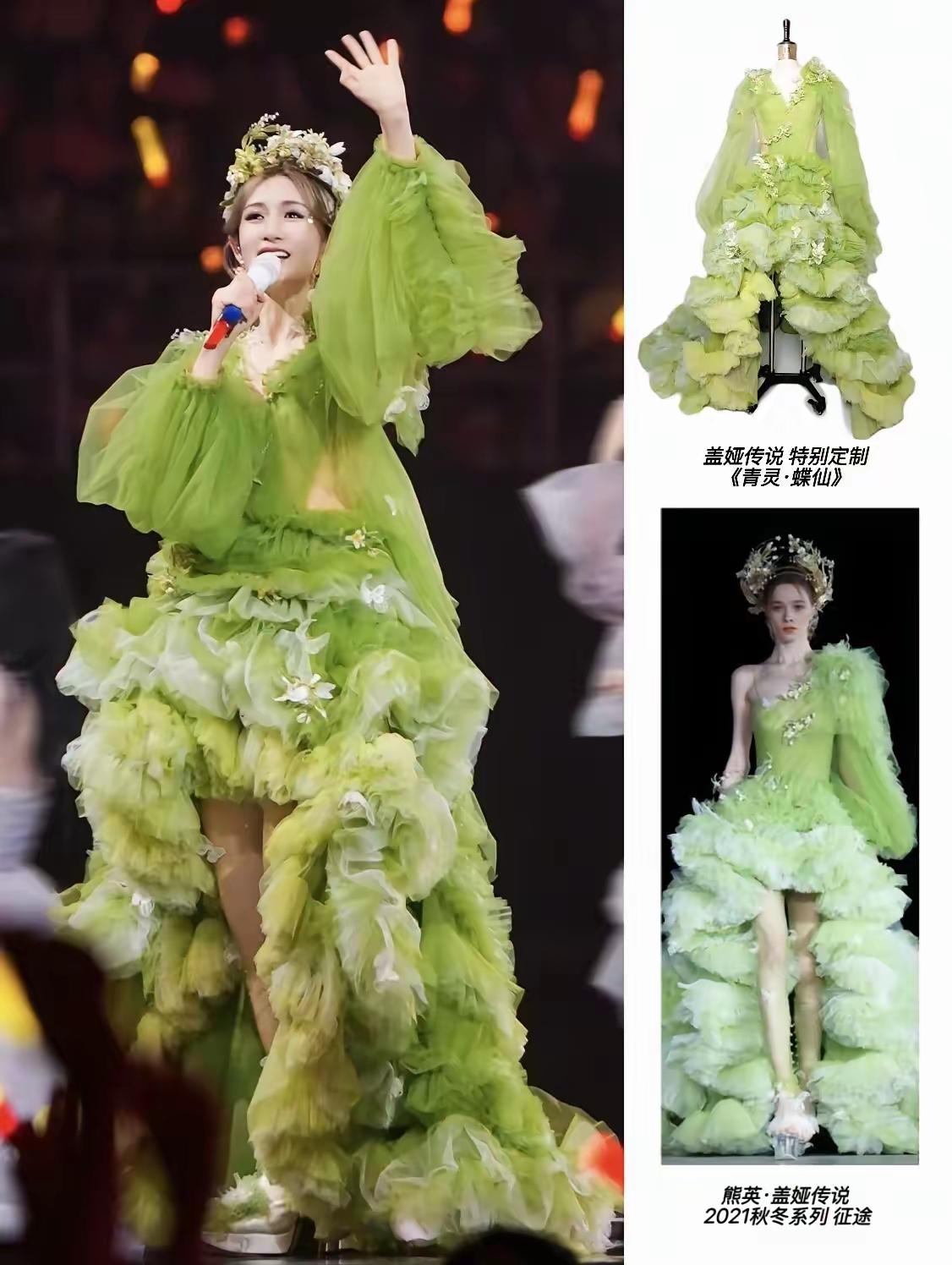 都误会谢娜了，看了模特图才知道，不是谢娜非要穿丝袜，而是服装本来就带着的，丝