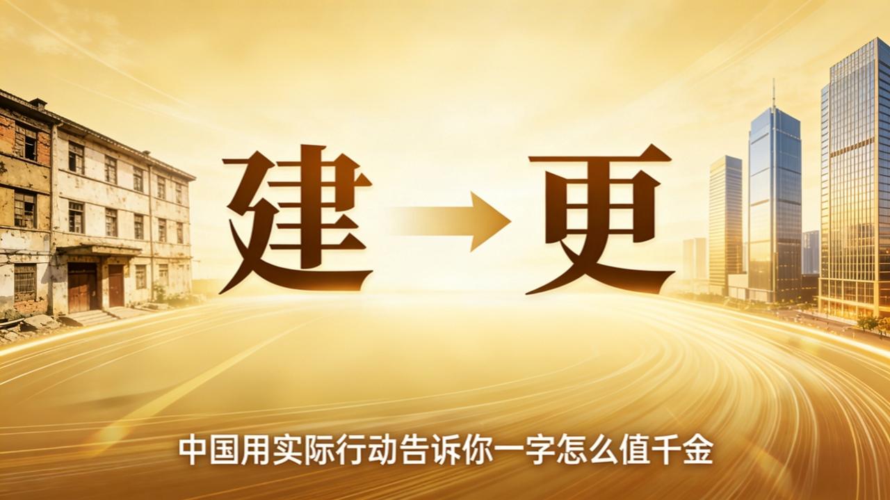 2026：“建”变“更”，一字千金！中国房地产稳了✨谁能想到，一个字的改变，竟