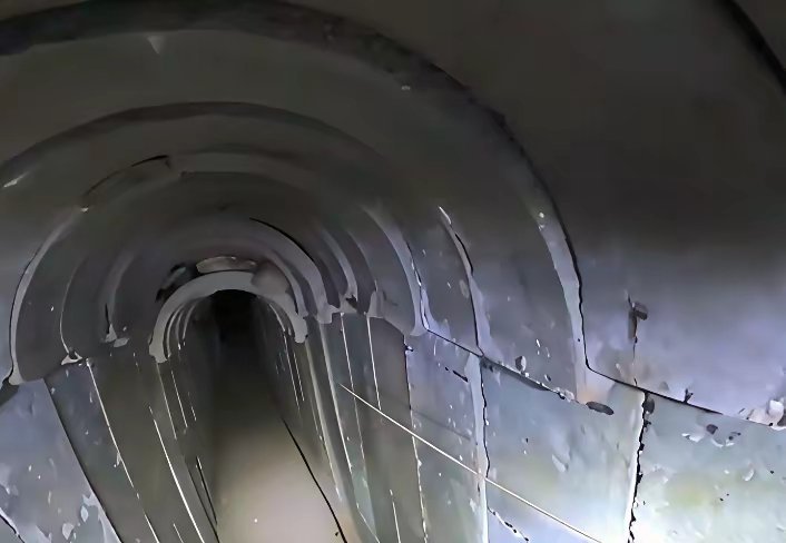 画面曝光！以军：摧毁一条长约1.5公里的哈马斯地下隧道据《以色列时报》当地时间1